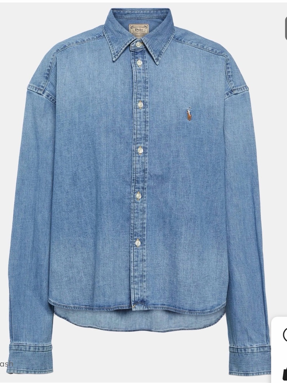 Polo by Ralph Lauren Medium Blue Denim Button-Down Shirt